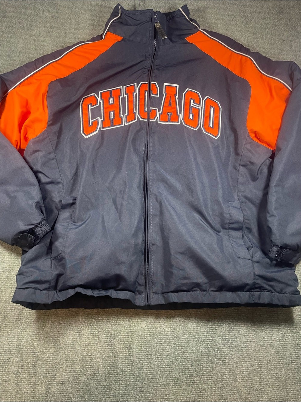 Colosseum‎ Kids Navy and Orange Chicago Puffer Jacket M (12-14)